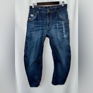 2/49$ G-Star distressed ARC 3D LOOSE TAPERED BRACES Jeans size 30